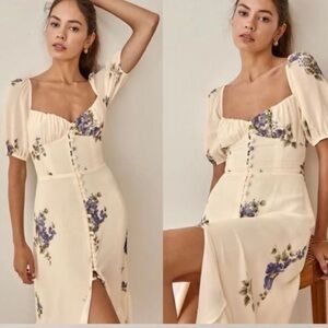 Reformation Charlee dress in Macadamia size 6 EUC